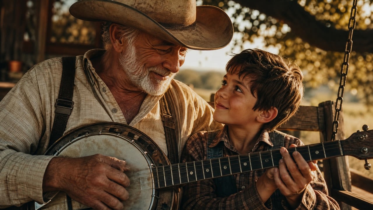 Thumbnail for the country song Grandson's Banjo Lesson for Grandpa