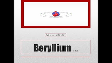 Beryllium - metal (fourth element in the periodic Table)