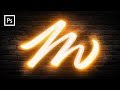 Photoshop Tutorials - Light Painting Text Effect