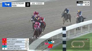 Gulfstream Park July 1, 2022 Race 8
