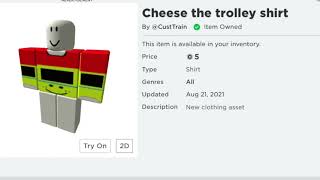 New Cheese the trolley shirt screenshot 5