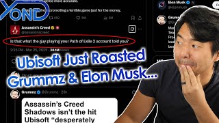 Ubisoft's Assassin's Creed Twitter Account Just Roasted And Mass Ratioed Elon Musk & Grummz...