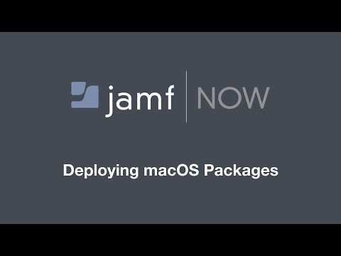 Jamf Now: Deploying macOS packages