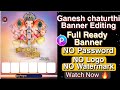 Ganesh chaturthi banner editing 2022 🙏 Ganpati Bappa banner editing in 2 min ✨ Ganesh Utsav 2022