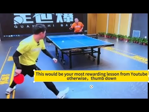 【table tennis】The most rewarding forehand footwork lesson!