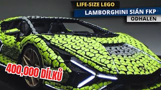 Obří model Lamborghini postavený z LEGO® dílků! 🧱🛺 (Měřítko 1:1)