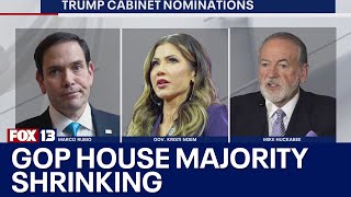 GOP House majority shrinking as Trump fills cabinet | FOX 13 Seattle
