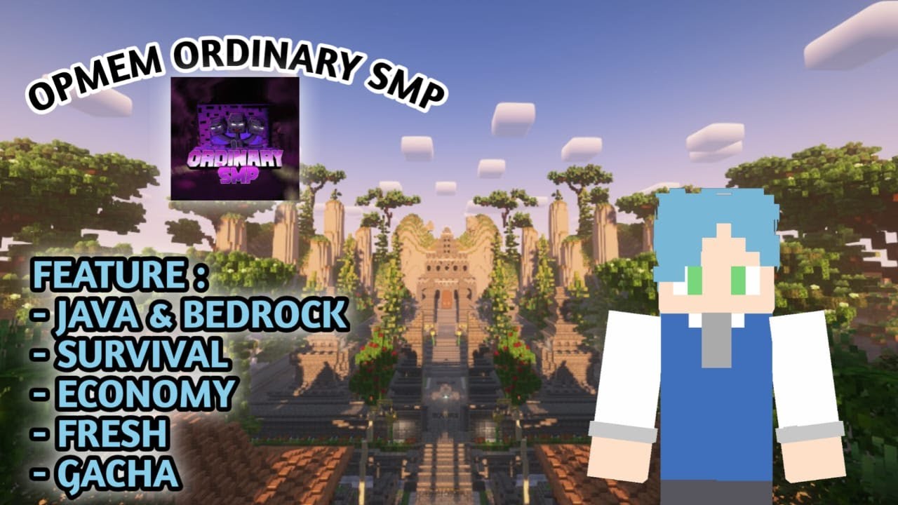 Open Member Server Minecraft Java & Bedrock 1.21+ Ordinary Smp - YouTube