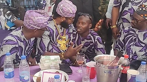ABU ABEL BUGGY DOWN WITH  ACTOR IJEBU AT HIS MOTHER`S FINAL BURIAL CEREMONY