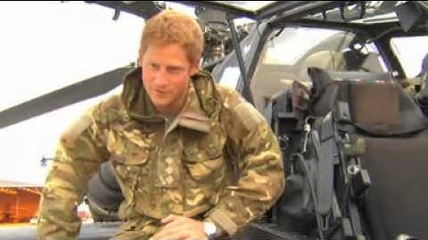 BBC News - Prince Harry explains the controls of his Apache helicopter