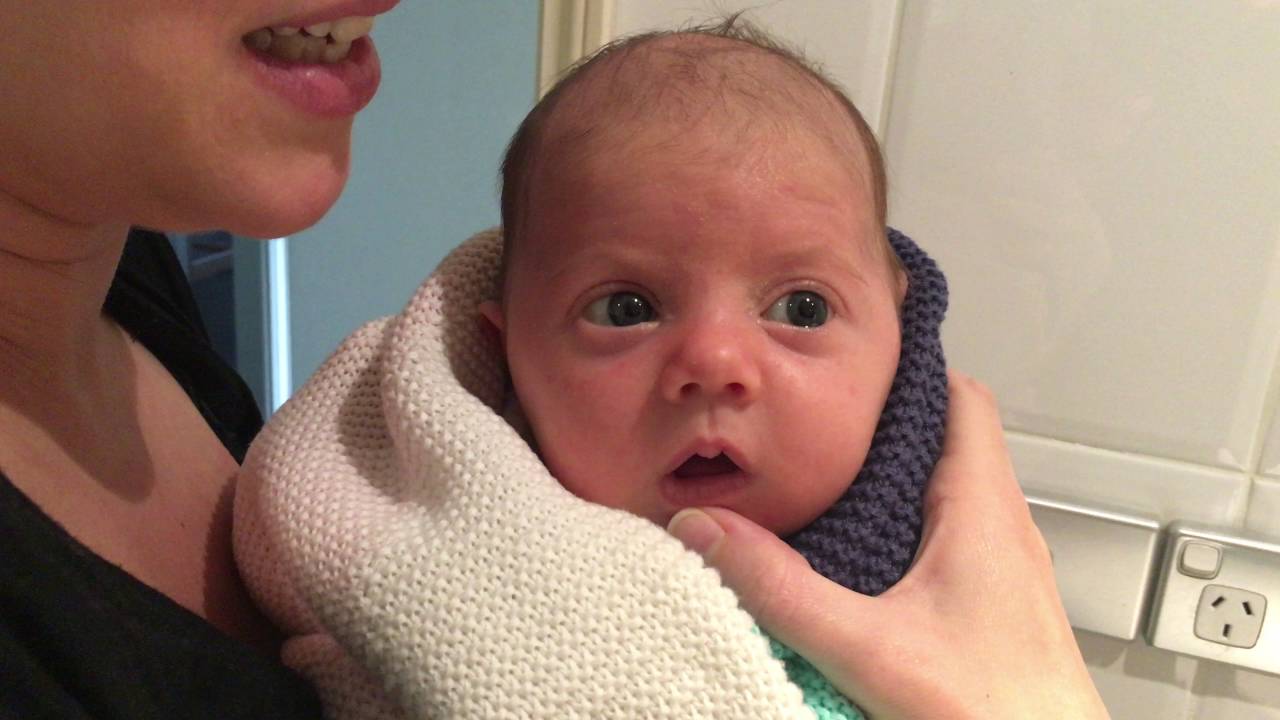 ventriloquist baby tells daddy about her day YouTube