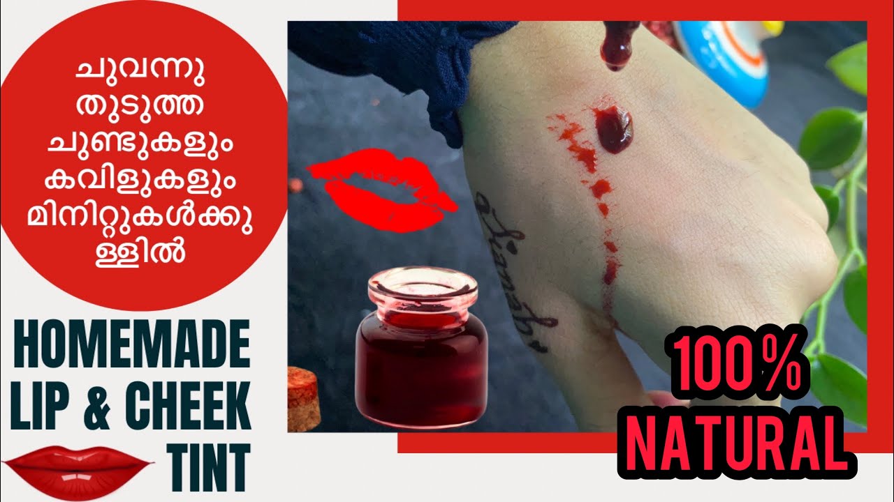 LIP AND CHEEK TINT AT HOME HOW TO MAKE LIP TINT DIY LIP TINT IN