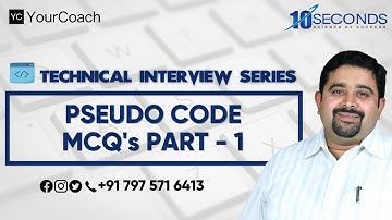 Pseudocode Code MCQ
