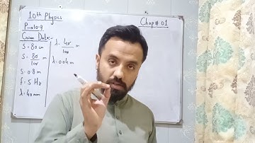 10th Physics Chapter 1 SHM and Waves Numerical Problems 10.7 to 10.10 (Use Headphones)