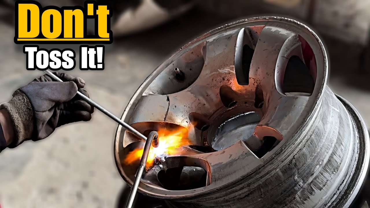 Don’t Toss It! This Broken Alloy Wheel Gets a New Life with a Budget-Friendly Weld Fix