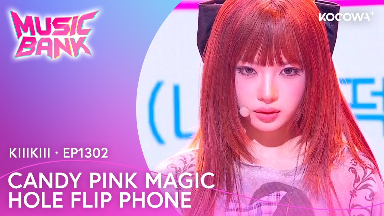KiiiKiii - Candy Pink Magic Hole Flip Phone | Music Bank EP1302 | KOCOWA+