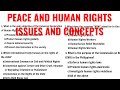 10 items  peace and human rights issues and concepts  part 1