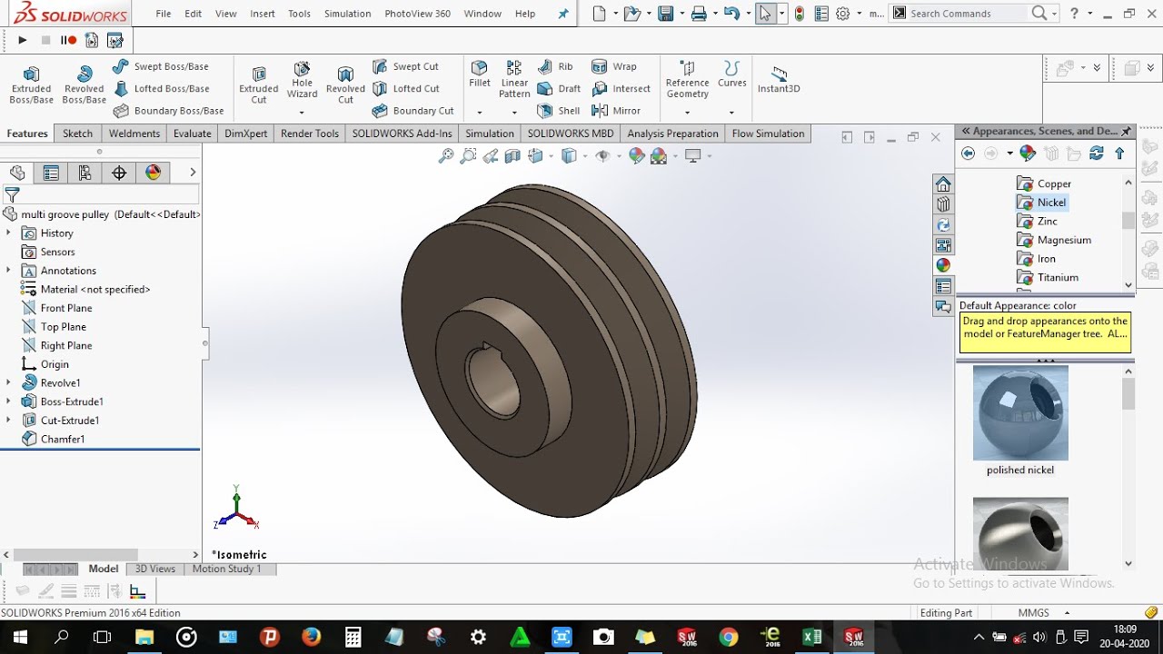 pulley solidworks download