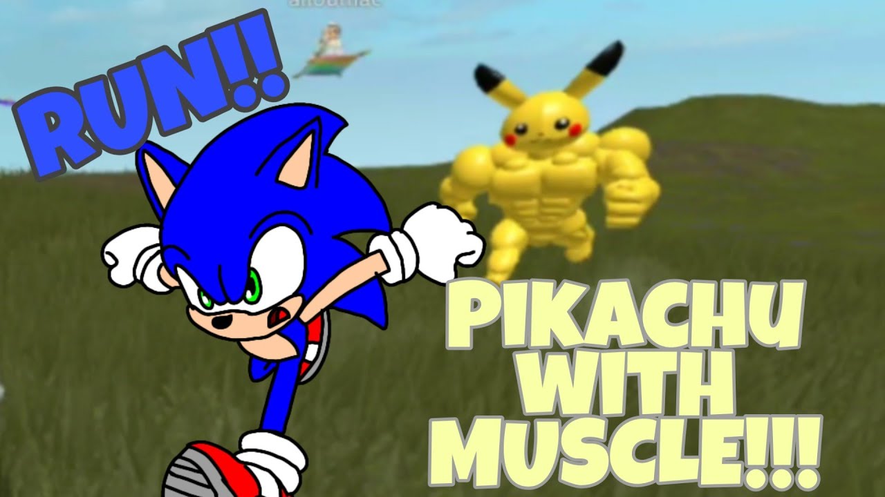 Pikachu Have Muscle Sonic Plays Roblox Survival The Baldi Piggy And Granny The Killer Youtube - roblox baldi killer