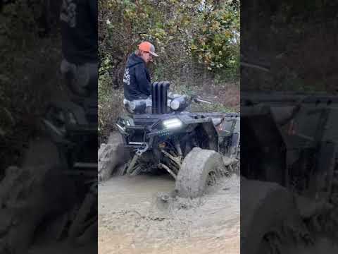 Portal lifted Sportsman in NASTY clay hole #shorts