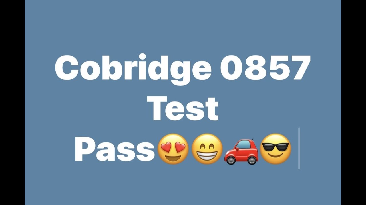 Cobridge 0857   Driving Test