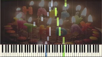 Happy Birthday - Piano Tutorial (Synthesia)