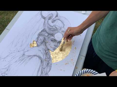 Video: How To Apply Gold Leaf