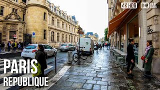 Paris, Republique to Les Halles - 🇫🇷 France - 4K Walking Tour