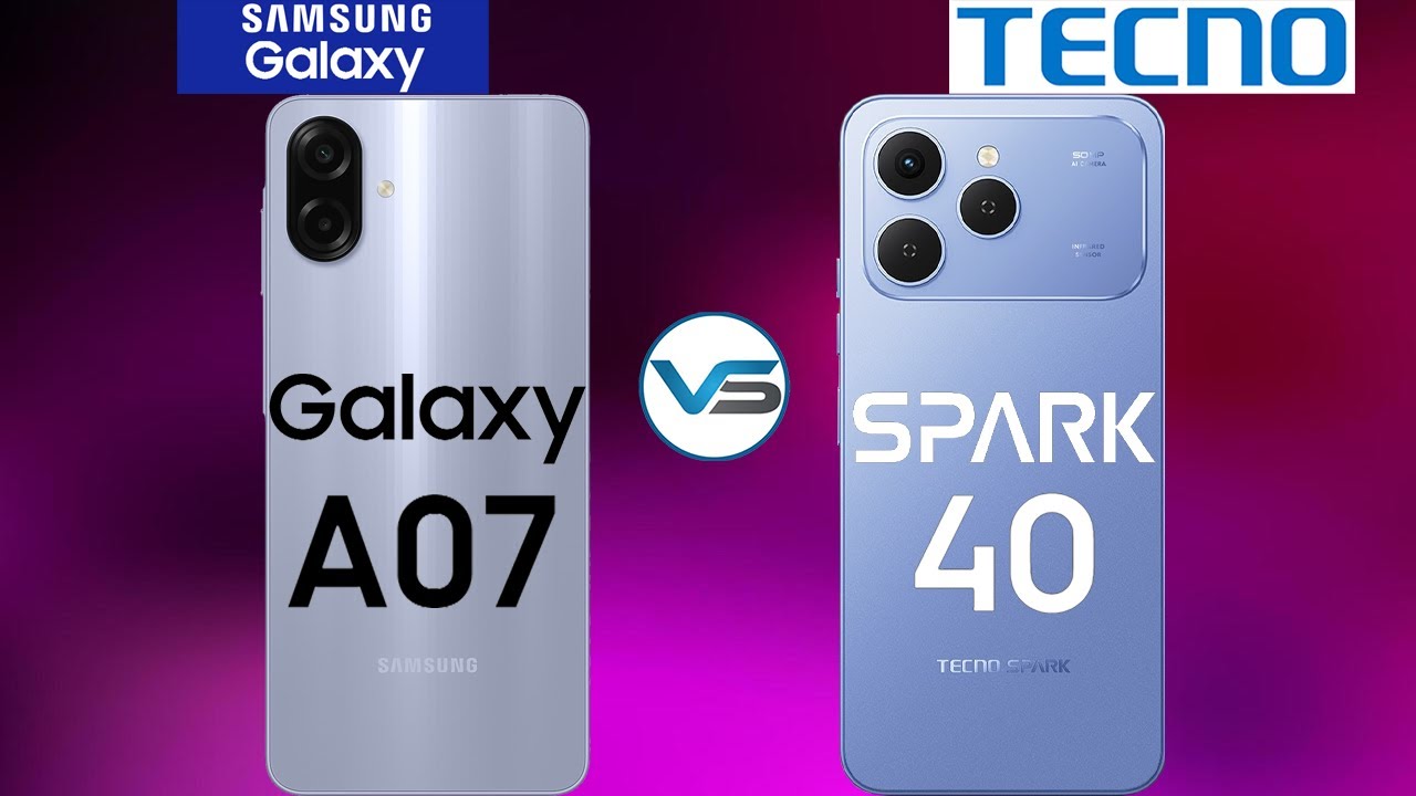 Samsung Galaxy A07 4G против Tecno Spark 40 | Tecno Spark 40 против Samsung Galaxy A07 4G