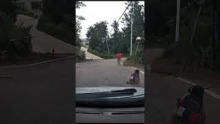 Sisters on Bikes 😱 Close Call!#Biking #Safety #Sisters