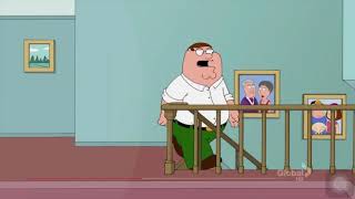 Peter Griffin falling down the stairs