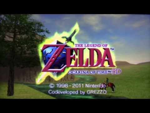 The Legend of Zelda Ocarina of Time 3D Opening (Title Screen)