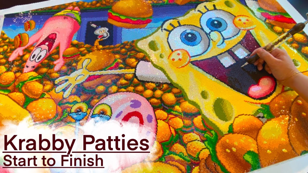 KRABBY PATTIES - Diamond Painting from Start to Finish 