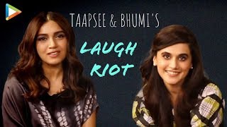 BLOCKBUSTER: Taapsee & Bhumi's HILARIOUS Rapid Fire on Akshay, clash with Housefull 4, women crush