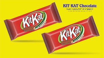 KitKat Chocolate Design I 3D Packaging I CorelDraw in Hindi