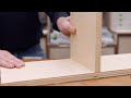 How To Add A Vertical Divider In A Cabinet - Using Festool Domino DF500 - Woodworking