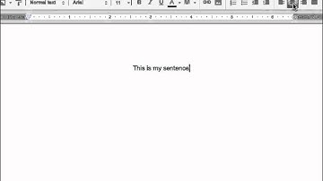 right and left align google docs