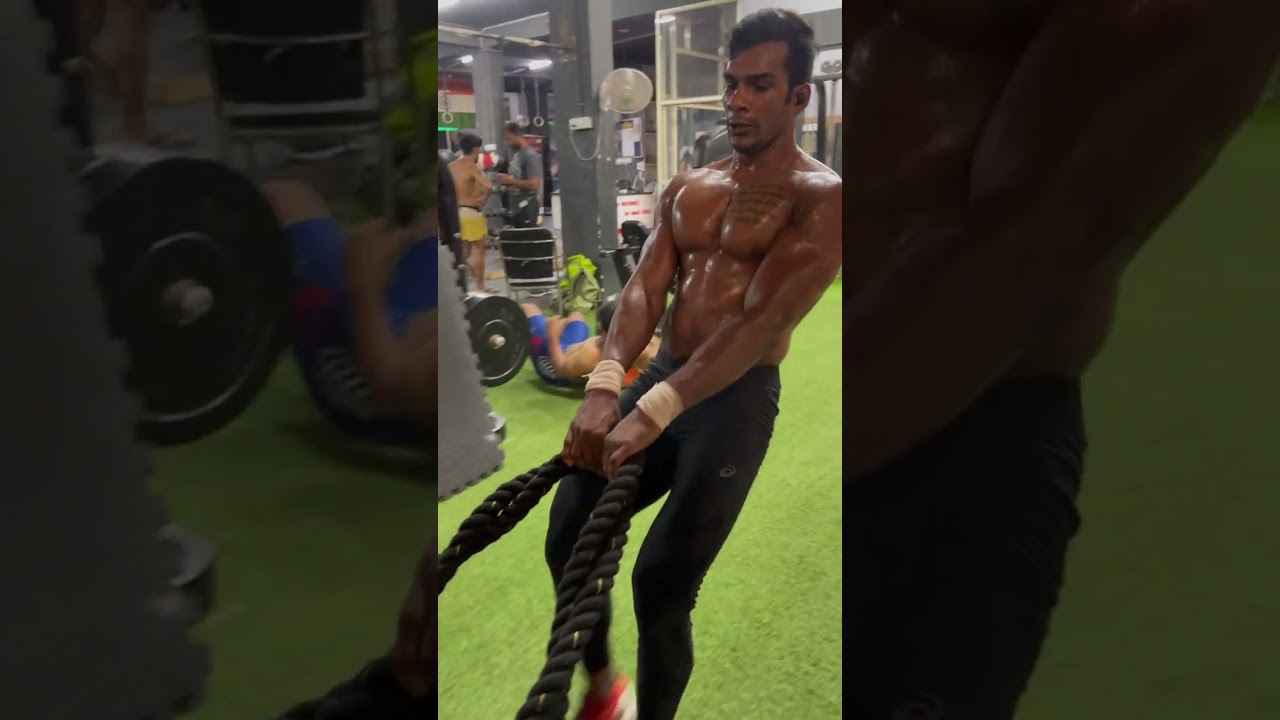 CrossFit workout…….GHD sit-ups-21 ——sled pull n push 1 round ,——ring muscle up 5 reps ( 5 round )