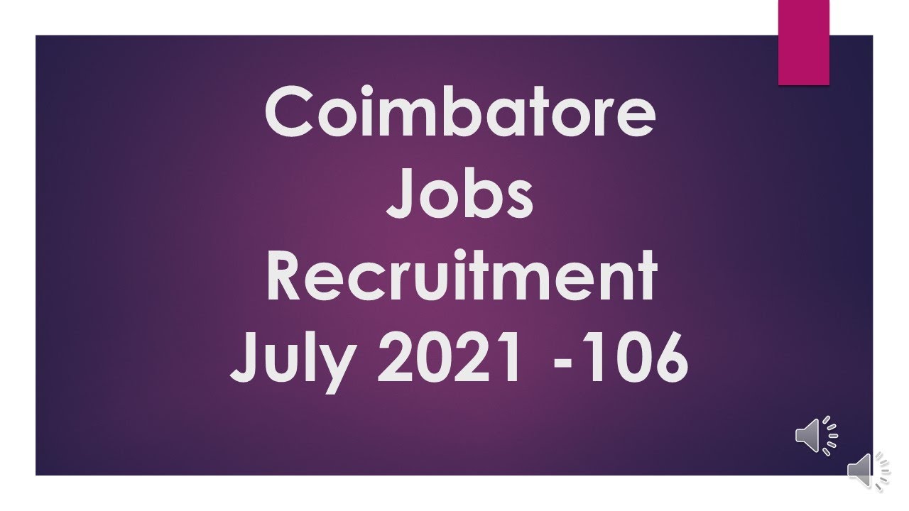 Jobs In Coimbatore Coimbatore Private Company Jobs Recruitment 106
