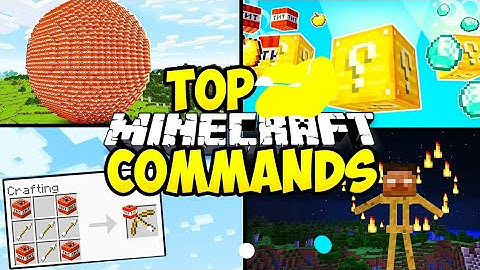 USEFUL COMMANDS TUTORIAL in Minecraft Bedrock (MCPE/Xbox/PS4/Nintendo Switch/Windows10)