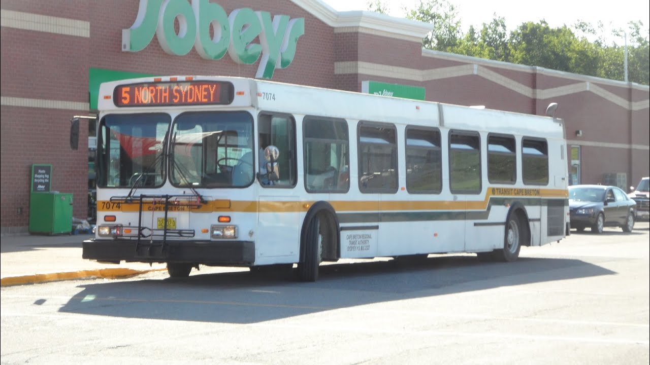 retired transit cape breton new flyer d40lf 7074 ex broward cape breton flyers