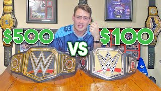 FAKE $100 WWE Replica Title Belt VS REAL $500 WWE Replica!!