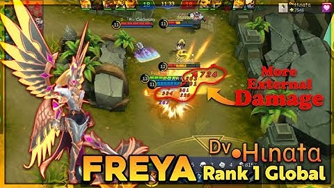 True Damage ᴰᵛ•Hιnα†α Top Global 1 Freya Mobile Legend Gameplay.
