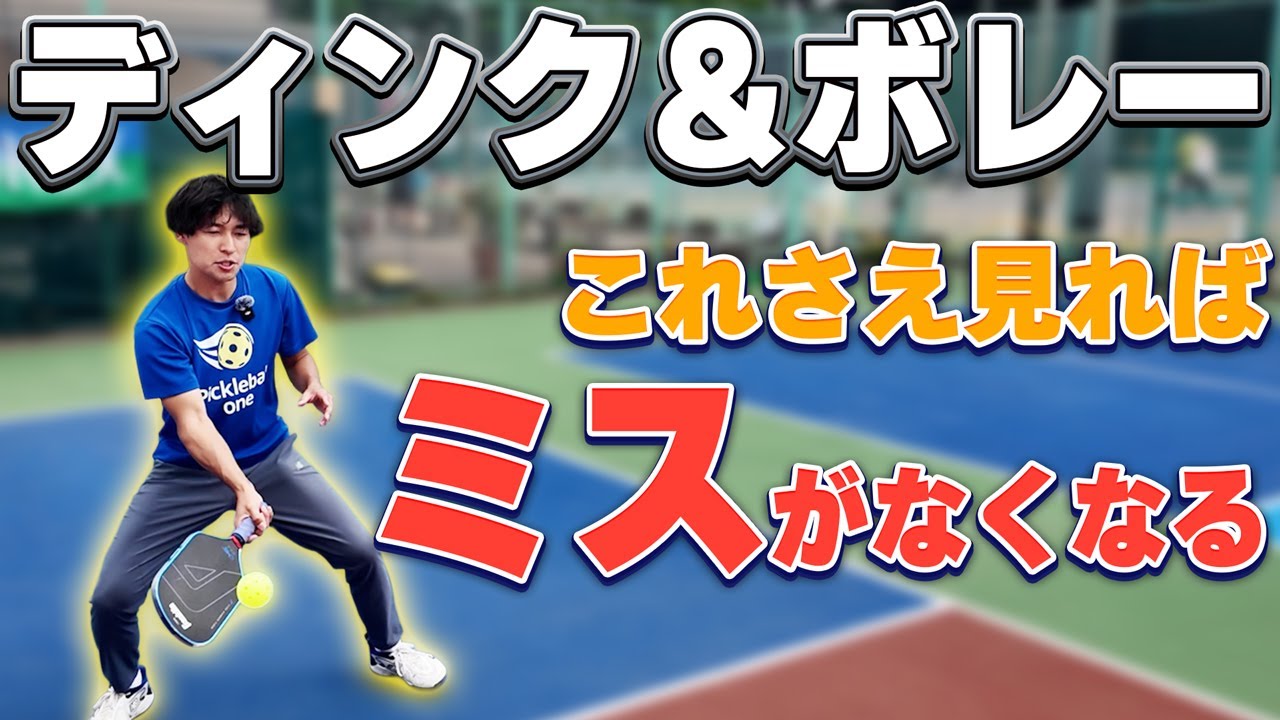 【初心者がつまづく】ディンク＆ボレー徹底解説！【ピックルボール】