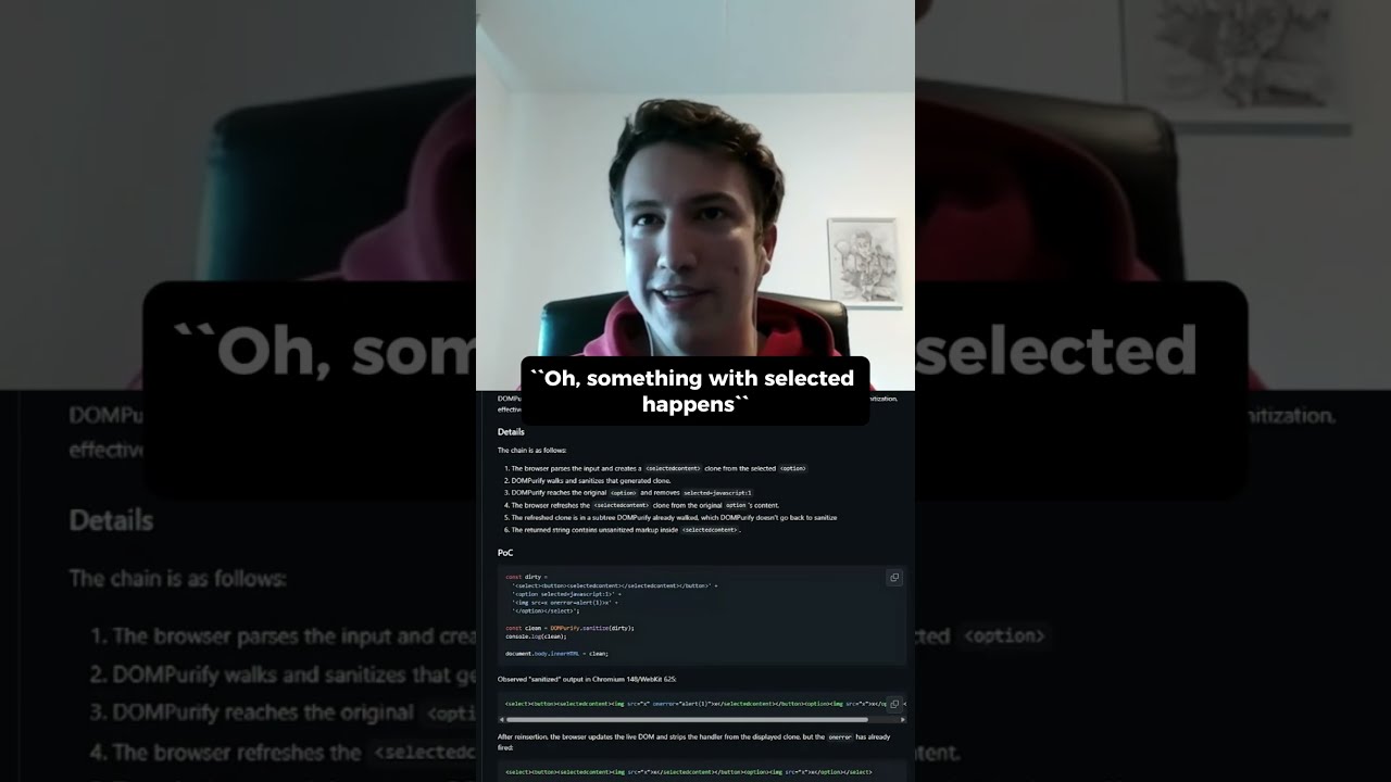 Quick and 'easy' DOMPurify bypass