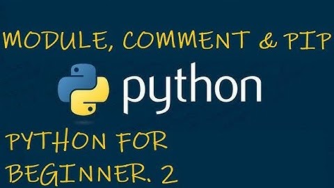 What is Module, PIP & Comment, Python for Beginner-2