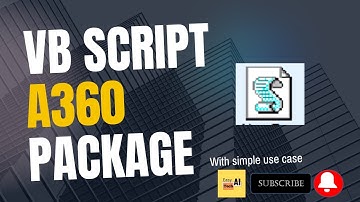 Automation Anywhere Tutorial | Calling VBScript Using A360 | A360 Tutorial | VBScript Package