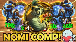 I WON With Nomi Comp! | Hearthstone Battlegrounds