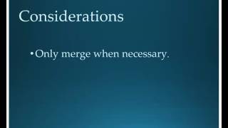809 Data Exchange Merge Projects Intro