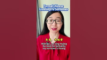 Learn Formal Chinese Greetings & Surnames | Easy Mandarin Conversation Practice